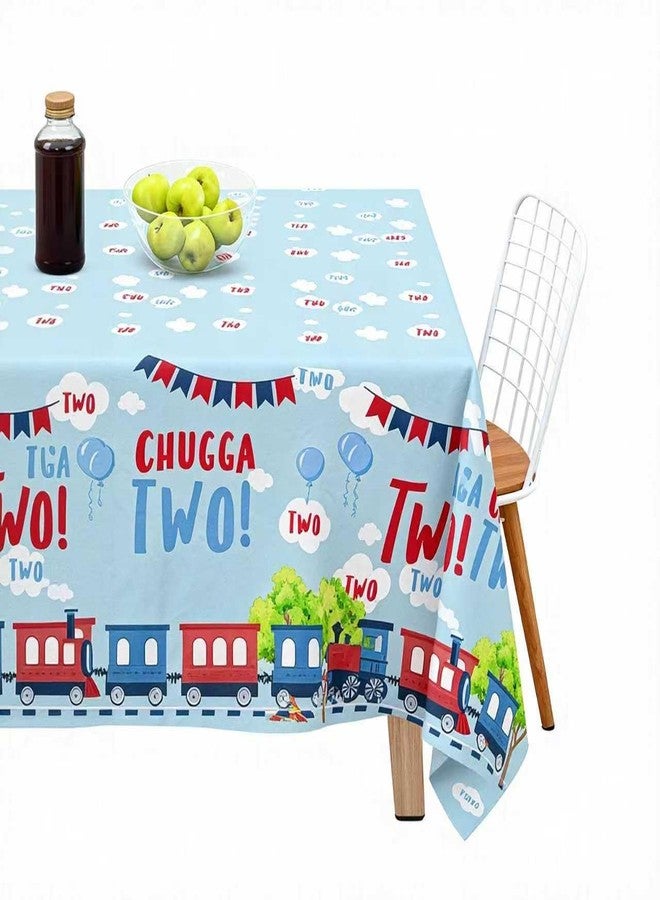 BEOXAGAR Chugga Chugga Two Two Party Supplies，Train 2nd Birthday Party Supplies,2nd Birthday Train Decorations for Boys,Chugga Chugga Two Two Party Decorations - Image 3